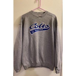 Puma NFL Indianapolis Colts Team Sweatshirt Gray Blue Pullover XL Tag